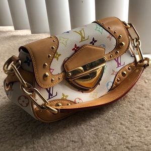 Vintage white Louis Vuitton bag